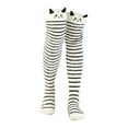 thumbnail image 1 of Tiqkatyck Christmas Stockings Clearance Fuzzy Socks Women's Coral Fleece Thickened Cartoon Striped Warm Towel Floor Socks 2Pc Stockings Christmas Stockings Bulk White, 1 of 3
