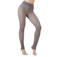 thumbnail image 1 of Tiqkatyck Clearance Fleece Lined Tights Plus Size Fleece Lined Tights Transparent Winter Thermal Tights for Women Under Dress Tights for Women F One Size, 1 of 8