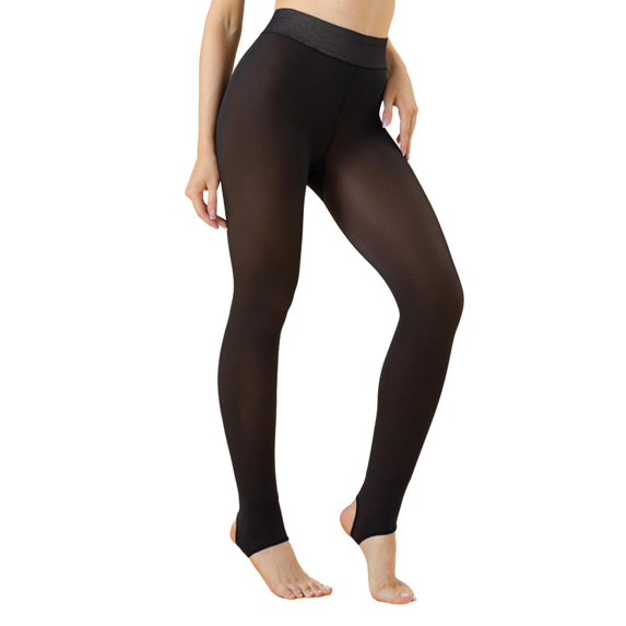 Tiqkatyck Clearance Fleece Lined Tights Plus Size Fleece Lined Tights Transparent Winter Thermal Tights for Women Under Dress Tights for Women H One Size