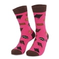 thumbnail image 1 of Tiqkatyck Clearance Womens Crew Socks, If You Can Read This Casual Cotton Socks Street Trend Wide Calf Socks Extra Large Wide Calf Socks Winter Socks for Women, Fuzzy Socks for Women A, 1 of 4