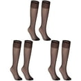 thumbnail image 1 of Tiqkatyck Compression Socks Clearance, 4 Pairs of Women's Silk Thigh High Socks Nylon Socks for Women Cosplay Costume Party Tights Accessories Warm Socks Compression Socks for Women Black One Size, 1 of 4
