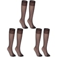 thumbnail image 1 of Tiqkatyck Compression Socks Clearance, 5 Pairs of Women's Silk Thigh High Socks Nylon Socks for Women Cosplay Costume Party Tights Accessories Warm Socks Compression Socks for Women Black One Size, 1 of 4