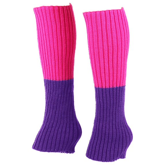 Tiqkatyck Compression Socks Clearance, Autumn and Winter Colorful Fluorescent Woolen Knitted Socks for Women's Warm Feet Set Halloween Dressing Accessories Party Thick Leg Set Warm Socks S One Size