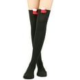 thumbnail image 1 of Tiqkatyck Compression Socks Clearance, Ladies Solid Color Cartoon Christmas Socks for Christmas Party Sweet Cute Stockings Warm Socks Compression Socks for Women Black A, 1 of 6