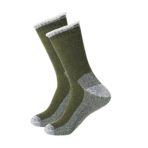 Tiqkatyck Compression Socks Clearance, Men's Wool Mountaineering Socks Women's Wool Socks for Men Outdoor Thick Wool Sports Socks With Cushion Fmountaineering Socks Warm Socks Army Green One Size