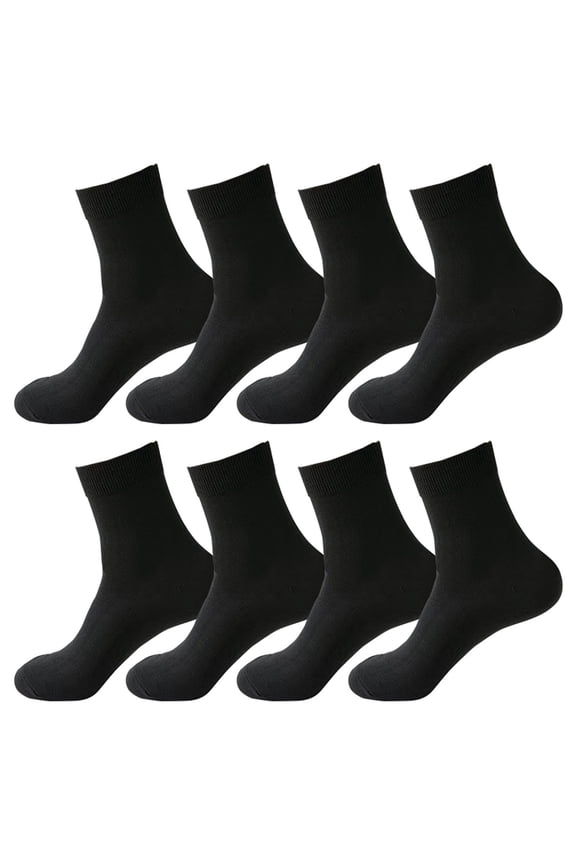 Compression Socks Clearance, Unisex Crew Socks Thin Loose Fit Soft Wide Stretchy Seamless Toe 4 Pairs Black Warm Socks Compression Socks for Women Black One Size