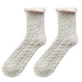 thumbnail image 1 of Tiqkatyck Compression Socks Clearance, Women Autumn and Winter Thickened Coral Fleece Socks Cute Cartoon Tube Socks Christmas Socks Warm Socks Compression Socks for Women M One Size, 1 of 2
