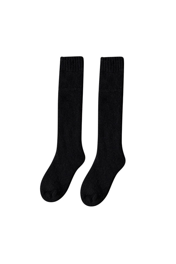 Compression Socks Clearance, Woolen Calf Socks Womens Autumn and Winter Stockings With Extra Thick Wool Ring for Warmth and Knee Warm Socks Compression Socks for Women A One Size