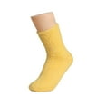 thumbnail image 1 of Tiqkatyck Compression Socks for Women, Women's Solid Color 2 Pairs Plush Socks Winter Solid Color Thickened Floor Sleeping Plush Socks Ankle Socks for Women, Socks for Women Orange One size, 1 of 3