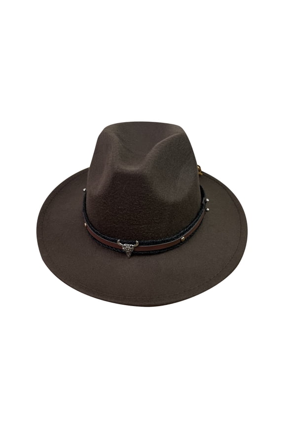 Cowgirl Hat Clearance Fashionable Fedora Fedoras Men Wide for Women Dress Hat Women's and Hats Baseball Caps Hats Cowboy Hat for Women Western Style M