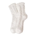 thumbnail image 1 of Tiqkatyck Fuzzy Socks Clearance Christmas Socks for Adults Women's Solid Color Carpet Plush Socks Winter Cute Thickened Floor Sleeping Plush Socks Womens Socks White, 1 of 3