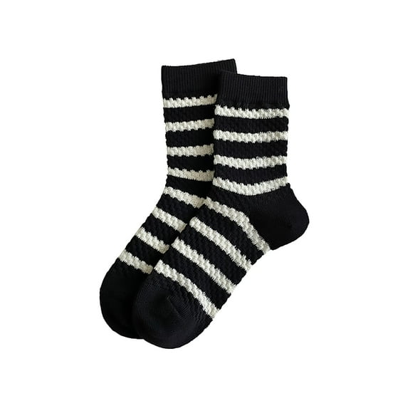 Tiqkatyck Fuzzy Socks Clearance Christmas Socks for Adults Women's Preppy Cute Combed Cotton Simple Mid Calf Socks Womens Socks Black