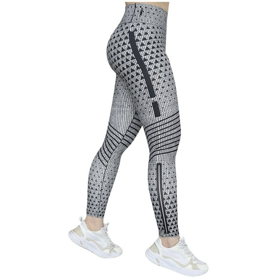 Tiqkatyck Leggings for Women, Women's Leisure Elastic Tight Yoga Sports Tight Running Pants Yoga Pants Leggings Yoga Pants Grey