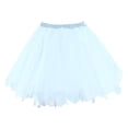thumbnail image 1 of Tiqkatyck Mardi Gras Pleated Skirts for Women Clearance, Womens Fashion Solid Party Fashion Skirt Tutu Birthday Cake Skirt Puffy Skirt Holiday Skirts for Women, Skirts for Women Blue, 1 of 8