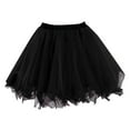 thumbnail image 1 of Tiqkatyck Mardi Gras Pleated Skirts for Women Clearance, Womens Fashion Solid Party Fashion Skirt Tutu Birthday Cake Skirt Puffy Skirt Holiday Skirts for Women, Skirts for Women Black, 1 of 8