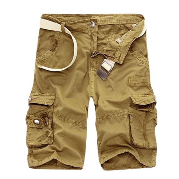Tiqkatyck Mens Shorts Clearance, Shorts Men's Solid Color Casual Quarter Pants Men's Beach Lace Up Loose Short Tracksuit Shorts Multi Color Shorts , Gym Shorts Men Army Green