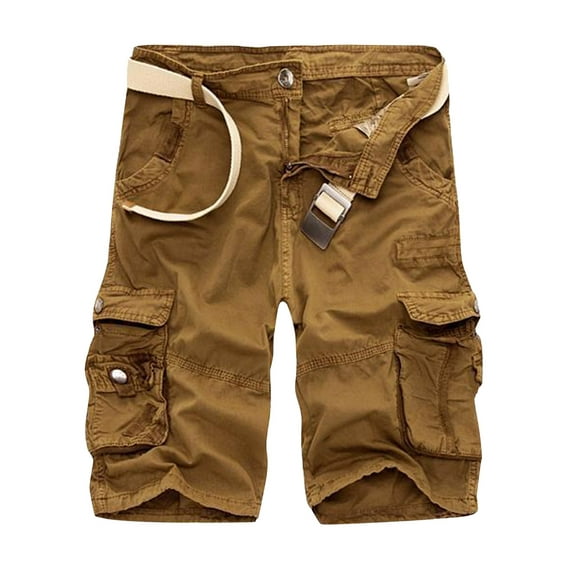 Tiqkatyck Mens Shorts Clearance, Shorts Men's Solid Color Casual Quarter Pants Men's Beach Lace Up Loose Short Tracksuit Shorts Multi Color Shorts , Gym Shorts Men Army Green