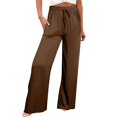 thumbnail image 1 of Tiqkatyck Plus Size Pants for Women Fashion Pants for Women Casual Gradient Print Bottom Sweatpants Pockets High Waist Sporty Gym Fit Jogger Pants Trousers Casual Pants for Women Coffee, 1 of 9