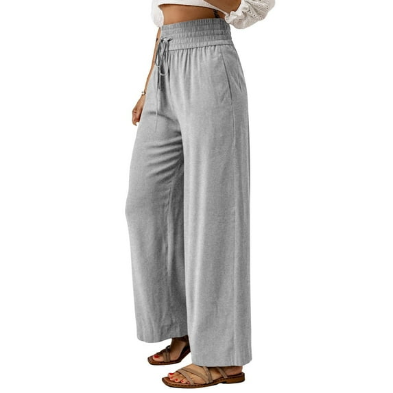 Tiqkatyck Plus Size Pants for Women Fashion Pants for Women Casual Gradient Print Bottom Sweatpants Pockets High Waist Sporty Gym Fit Jogger Pants Trousers Casual Pants for Women Grey
