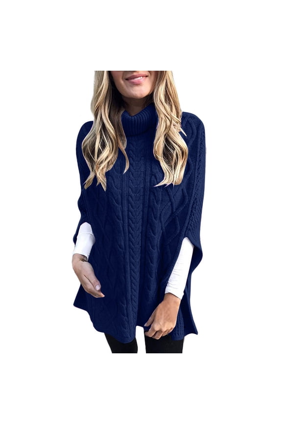 Shawl Wraps for Women Clearance Latested 2022 Lady Long Sleeves Plus Size Dress High Neck Sweater Scarf for Women Shawls and Wraps Blue2