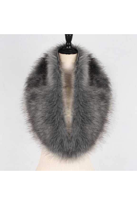 Shawl for Women Clearance Womens Faux Fur Collar Scarf Shawl Collar Wrap Stole Scarves Scarf for Women Grey