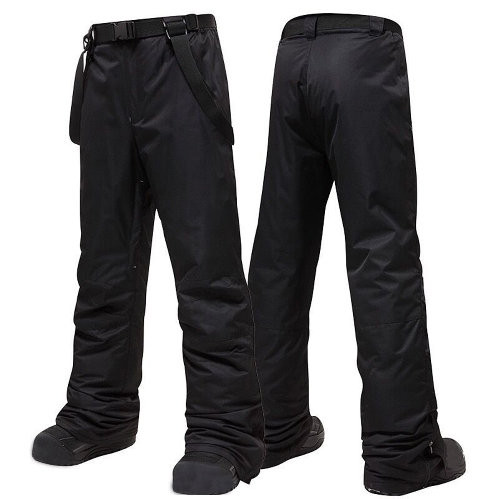 Tiqkatyck Ski Pants Men Clearance Men Waterproof Insulated Snowboard Suspenders Pants Snow Ski Bib Trousers Overalls for Women Loose Fit Snow Pants Men Black XXL Walmart
