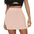 thumbnail image 1 of Tiqkatyck Skirts for Women, Women Fashion Solid Skirt Elastic Waist Slim Short Skirt Long Skirt Pink, 1 of 7