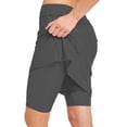 thumbnail image 1 of Tiqkatyck Skirts for Women, Women's Active Performance Skort Lightweight Skirt for Running Tennis Golf Sport Long Skirt Grey, 1 of 7