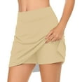 thumbnail image 1 of Tiqkatyck Skirts for Women, Womens Casual Solid Tennis Skirt Yoga Sport Active Skirt Shorts Skirt Long Skirt Khaki, 1 of 6