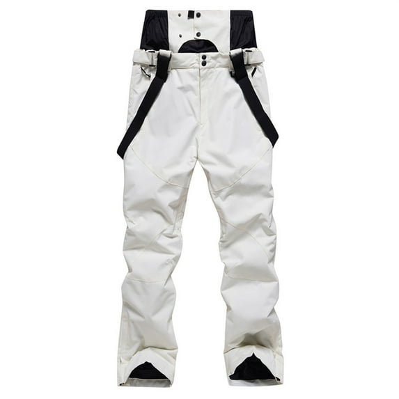 Tiqkatyck Snow Pants Womens Clearance Women's Blocking Skiing Windproof Warm Breathable Couple's Ski Pants Womens Fashion Womens Snow Pants Sweatpants Women Beige