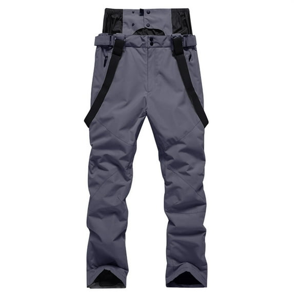 Tiqkatyck Snow Pants Womens Clearance Women's Blocking Skiing Windproof Warm Breathable Couple's Ski Pants Womens Fashion Womens Snow Pants Sweatpants Women Grey