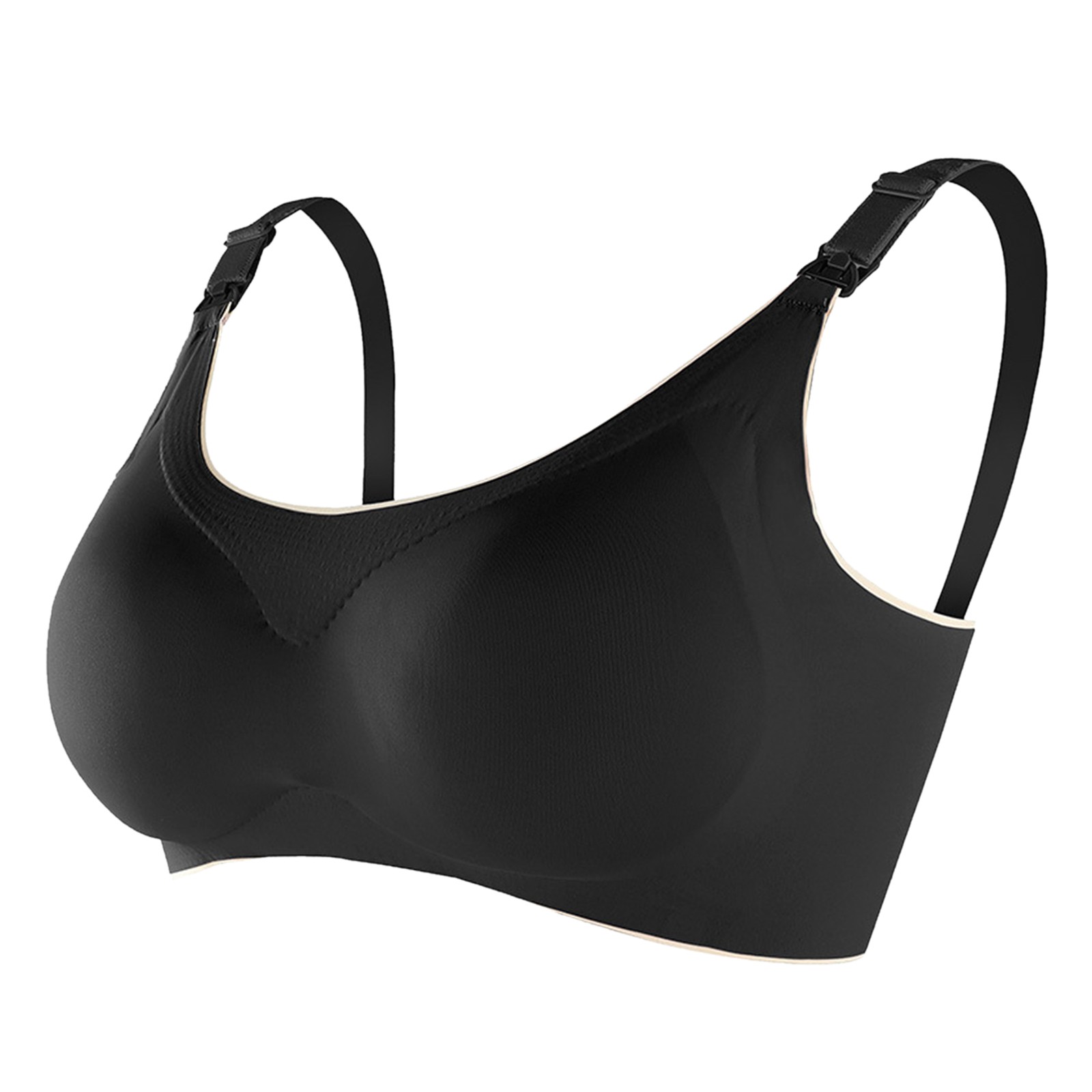 Tiqkatyck Strapless bra, Nursing bras, Women's Breastfeeding Summer Ice Silk Large Traceless