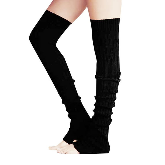 Tiqkatyck Ankle Socks Clearance, Girls Ladies Women Thigh High Over The Knee Socks Long Cotton Stockings Warm Compression Socks for Women Crew Socks for Women No Show Socks Womens Black One Size