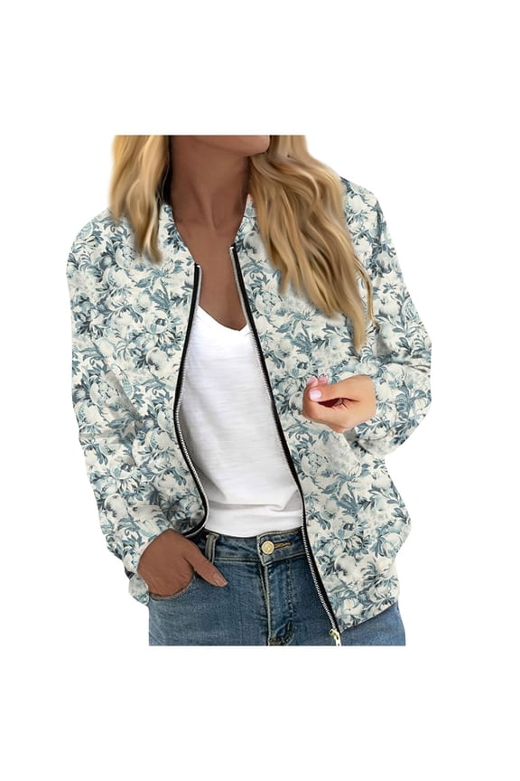 Winter Jackets Clearance, Women Autumn Fashion Leisure Square Thin Jacket with Flap Pocket Jacket with Elastic Hem and Cuffs Coat Baseball Top for Women Khaki XXL