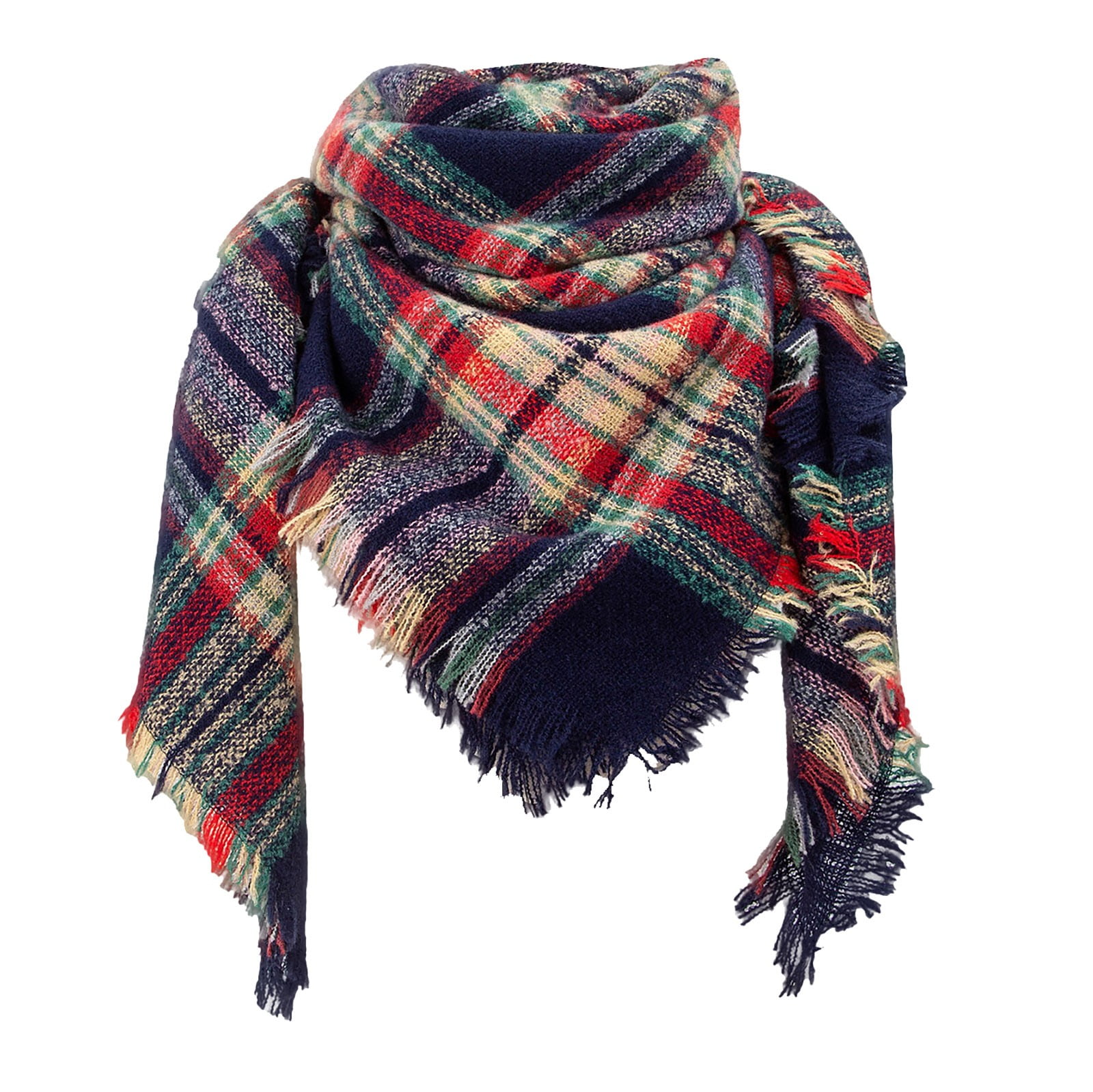 Tiqkatyck Winter Scarf Clearance Ladies' Plaid New Thorn Square Scarf