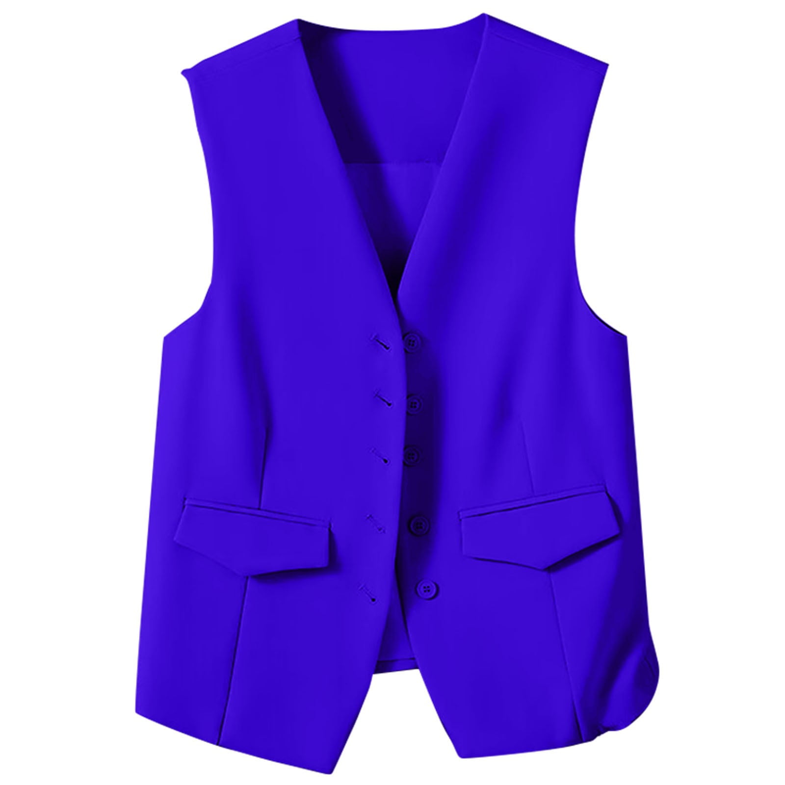 Womens Blazer on Sale, Women's Autumn and Winter Vest Small Waistcoat Suit Waistcoat Suit Vest Women Blazers for Women Blue M