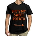 thumbnail image 1 of Tiqkatyck Womens Long Sleeve Shirts, Couples Matching Shirt Shes My Sweet Potato I Yam Set Gift T Shirts Womens Clothes T Shirts for Women Black L, 1 of 5