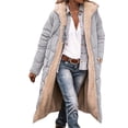 thumbnail image 1 of Tiqkatyck Womens Long Sleeve Tops Clearance Ladies Fashionable Warm Womens Winter Coats Double Faced Long Sleeve Hooded Down Jacket Womens Clothes Coats For Women Silver, 1 of 5
