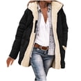 thumbnail image 1 of Tiqkatyck Womens Long Sleeve Tops Clearance Women Fashion Hooded Sleeveless Sweater Vest Blouse Shirts Coats For Women Sweatshirt Womens Clothes Coats For Women Black, 1 of 9
