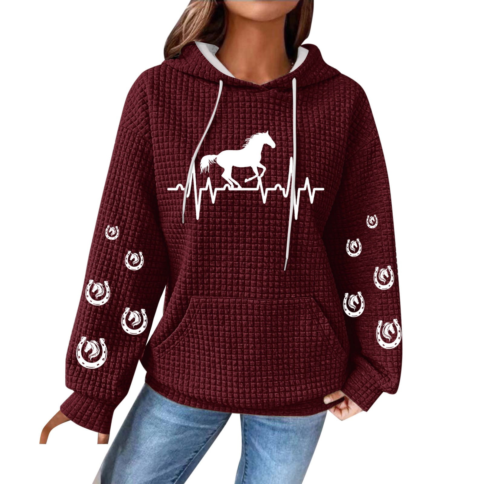 Coolhorse Women's Long Sleeve Teal Striped Pearl Snap Button Up Shirt