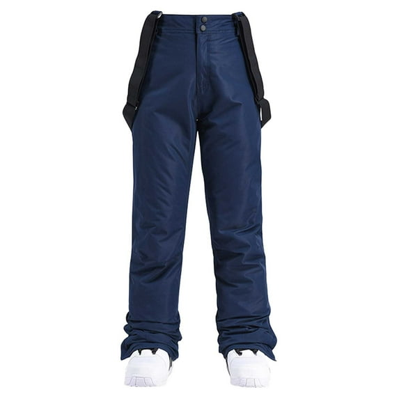 Tiqkatyck Womens Ski Suit Clearance Women's Insulated Bib Overalls Solid Color One-Piece Suspenders Trousers Jumpsuits for Women Dressy One Piece Jumpsuit Blue