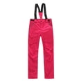 thumbnail image 1 of Tiqkatyck Womens Ski Suit Clearance Women's Insulated Bib Overalls Solid Color One-Piece Suspenders Trousers Jumpsuits for Women Dressy One Piece Jumpsuit Red, 1 of 1