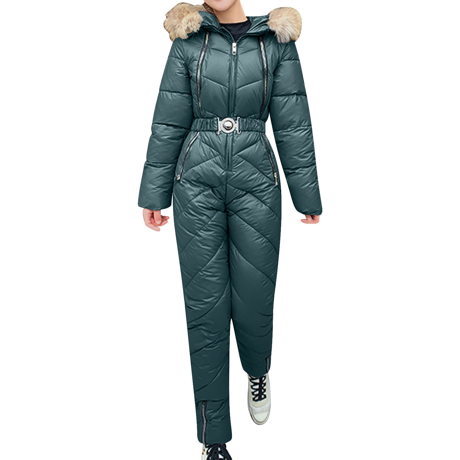 Zpervoba Women's Winter Warm Hooded Coat Long Puffer Pocket Jacket Parka Th Zpervoba Women\u0027s Winter Warm Hooded Coat Long Puffer Pocket Jacket