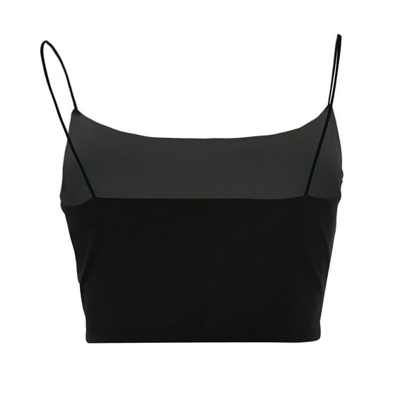 Tiqkatyck Womens Summer Tops, Fashion Alluring Women Sleeveless Shirts Vest Ladies Solid Camis Slim Short Tank Tops Camisole Tops for Women Tank Tops for Women 2024 Black L