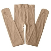 TIQKATYCK Womens Tights Clearance, 1 Pair Convertible Ultra Soft Ballet Pantyhose Tights Dance Stocking Tights Transition for Girls Women Compression Socks for Women Beige XL