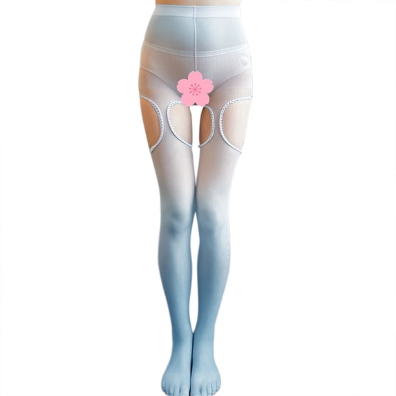 Tiqkatyck Womens Tights Clearance, Women's Velvet Any Cut Open Gradient Color Candy Color Thin Pantyhose Compression Socks for Women Crew Socks for Women No Show Socks Womens C A