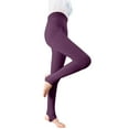 thumbnail image 1 of Tiqkatyck Womens Tights Clearance, Womens Winter Leggings Warm Foot Pantyhose Bare Leg Artifact Compression Socks for Women Crew Socks for Women No Show Socks Womens Purple One Size, 1 of 8