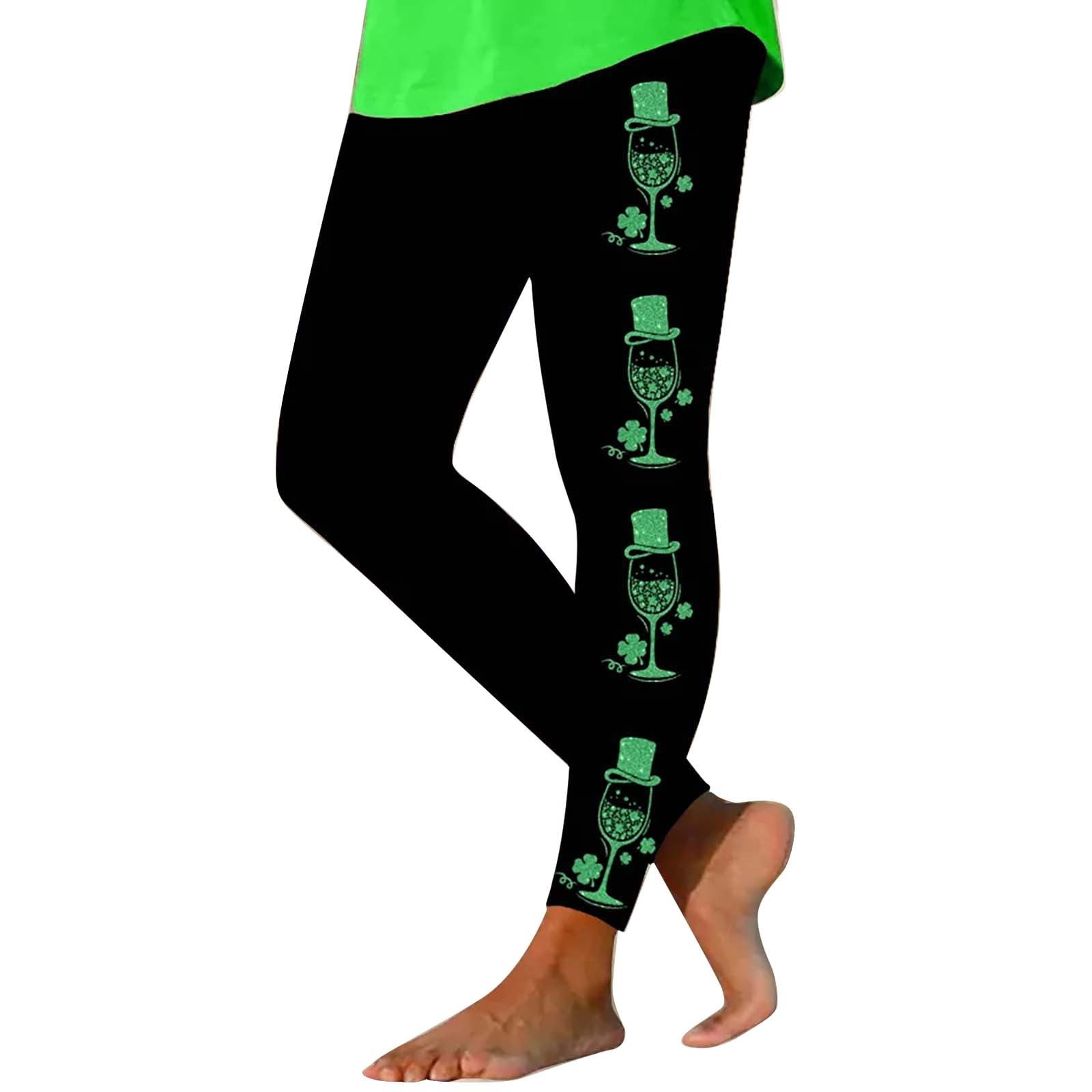 Tiqkatyck Yoga Pants Women Clearance Women's St Day Leggings Irish Irish Sports Leggings with
