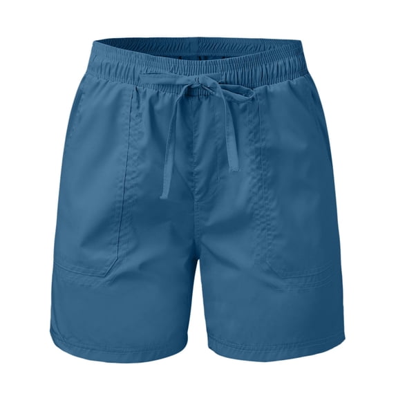 Tiqkatyck Womens Shorts Clearance, Women Summer Outdoor Athletic Hiking Quick Dry Gym Shorts Workout Shorts, Workout Shorts, Bermuda Shorts for Women Blue M