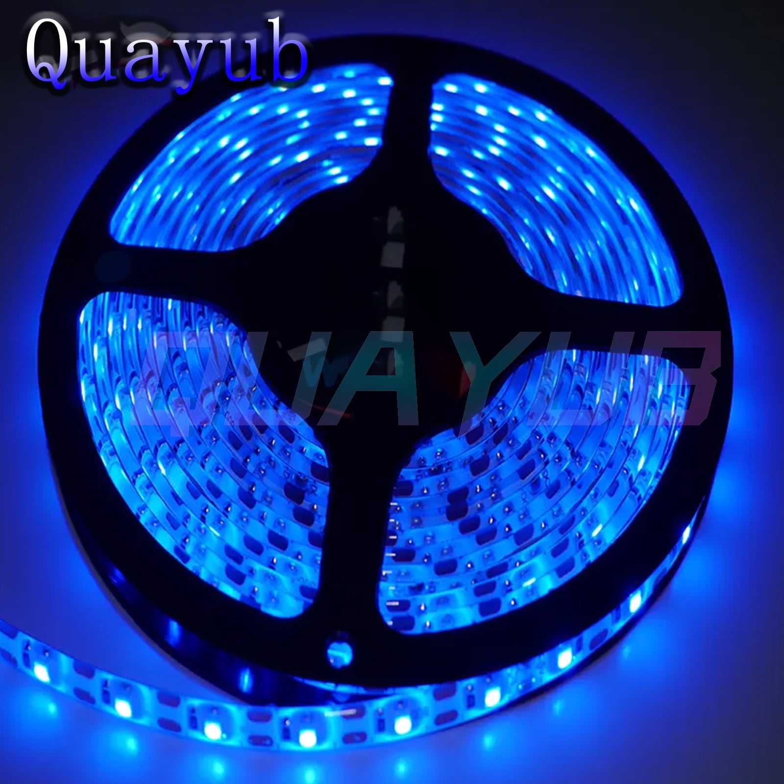 5M/16.4ft Blue LED Strip Lights - 12V, 300 LEDs, With Remote, For Room/Bedroom/Party Decoration